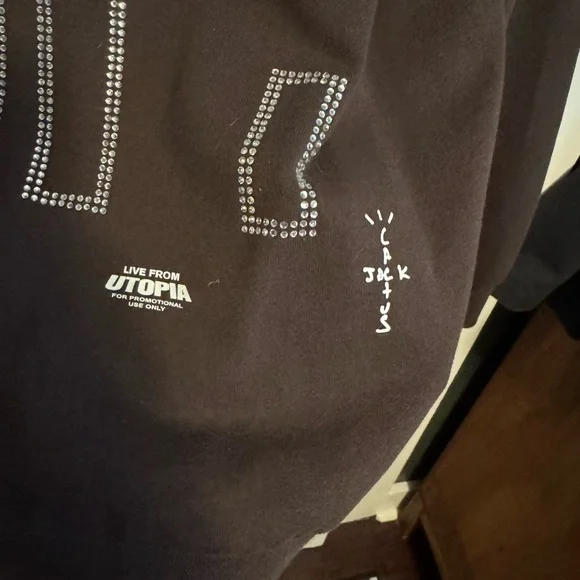 Travis Scott Promo Rhinestone YUP hoodie - Picture 4 of 5
